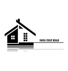 Home on white background vector image
