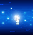 Digital network technology vector image