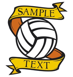Volleyball club emblem vector image