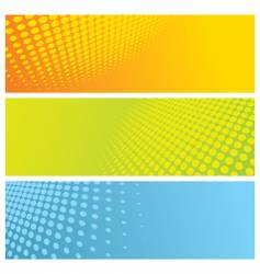 Halftone banners vector image