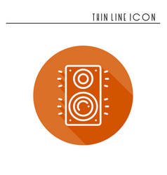 Music column audio speakers icon stereo music Music column audio speakers icon stereo music vector image