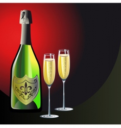 Champagne background Champagne background vector image