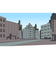 Comics City Street Scene Background vector image