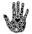 Human hand concept vector image