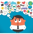 Thinking vector image