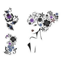 Elegant woman vector image