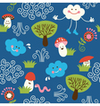 Seamless pattern fabric vector image