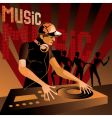Disc jockey vector image