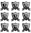 Set of 100 guarantee labels vector image