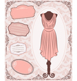 Vintage dress vector image