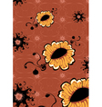 Funky flowers vector image