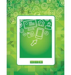 Tablet pc concept vector image