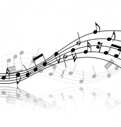 Notes staff vector image