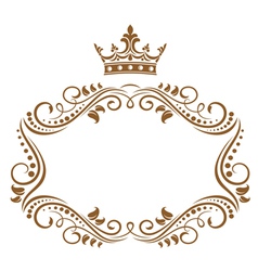 Elegant royal frame vector image