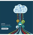 Concept technology background vector image