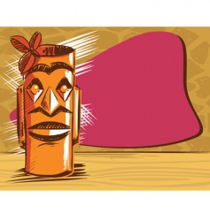 Tiki bar vector image