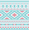 Tribal seamless pattern aztec blue background vector image